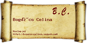 Bogács Celina névjegykártya